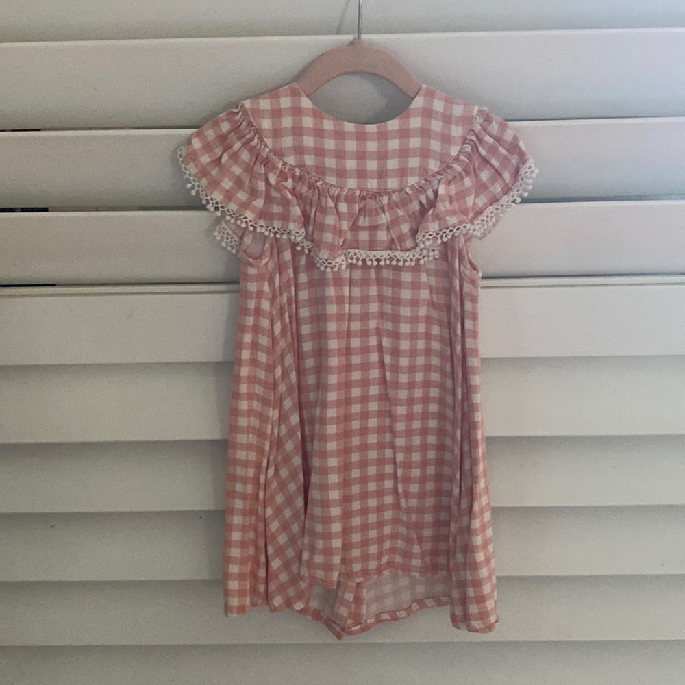 Jessica Simpson pink plaid dress